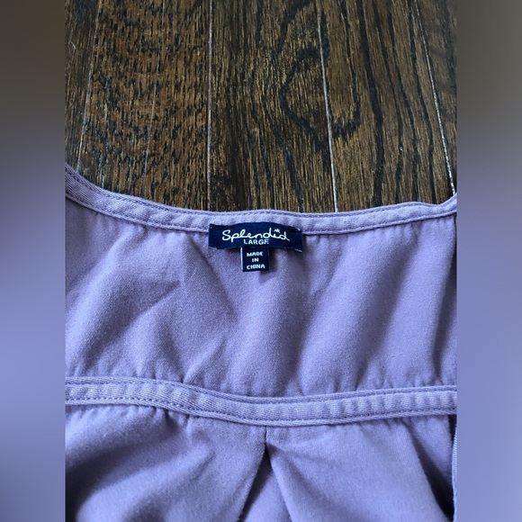 Splendid Women’s L Promenade Faded Purple Ribbed Henley Tank Dress - VGUC! - Picture 8 of 14